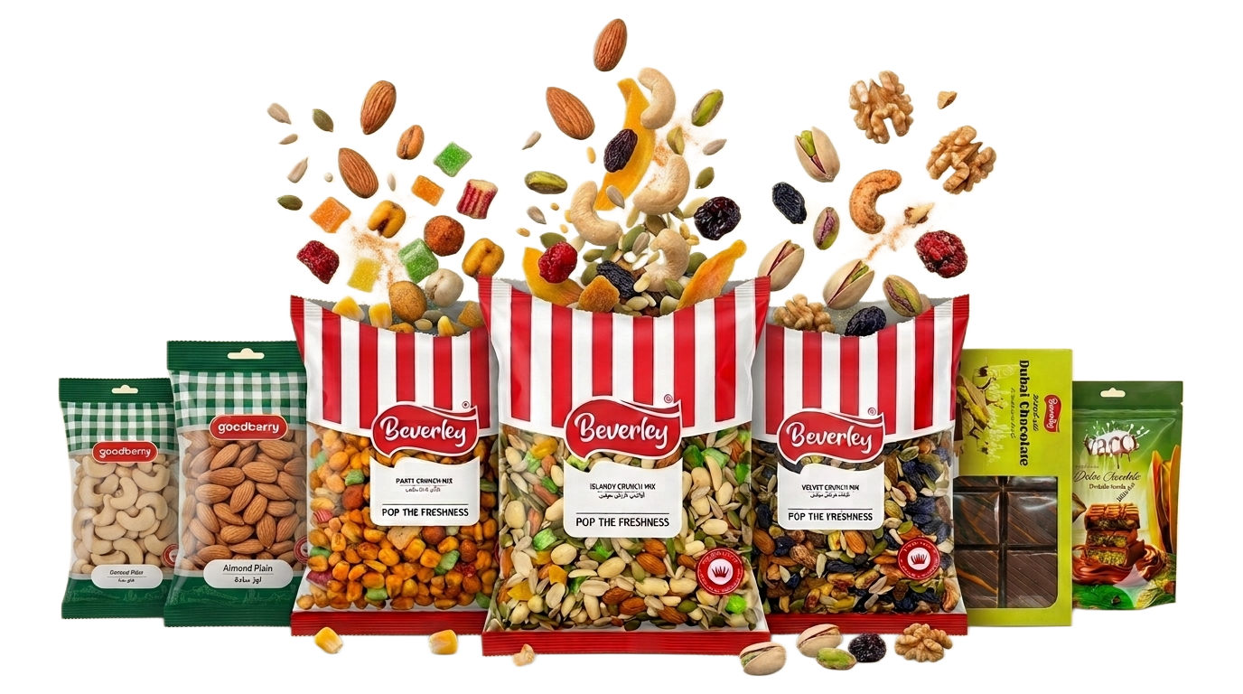 Skyyard nuts and chocolate products