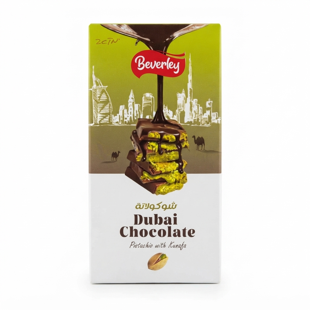 Beverley Dubai Chocolate 100 gm (green)